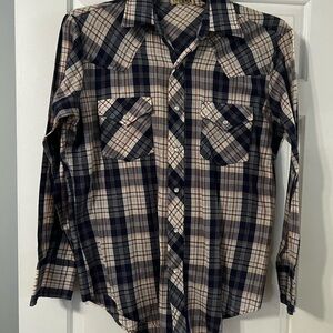 VINTAGE “WACO” plaid western style shirt